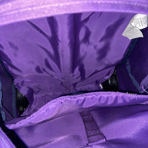 Jansport Bags Jansport Rolling Backpackpurple And Plaid Poshmark